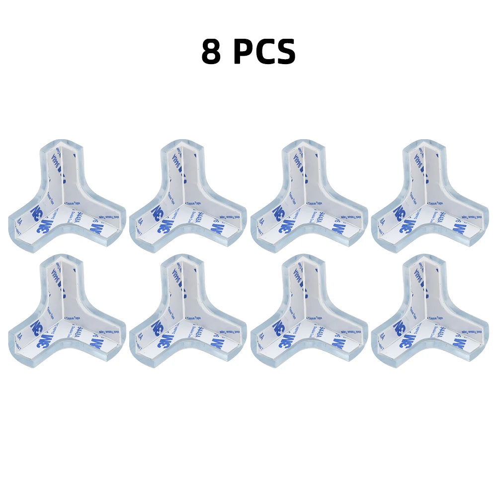 Baby Safety Silicone Table Corner Protector Furniture Edge Protection Cover Transparent Children Anti Collision Edge Guards