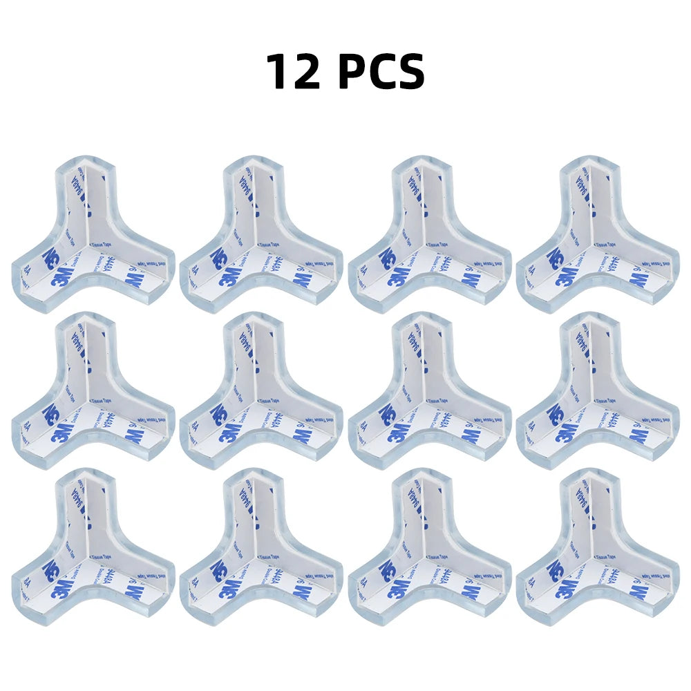 Baby Safety Silicone Table Corner Protector Furniture Edge Protection Cover Transparent Children Anti Collision Edge Guards